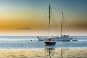 yachts on sea
